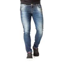 Calça Jeans Masculina Estonada Com Respingos de Tinta Super Skinny Fit Zune
