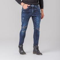 Calça Jeans Masculina Estonada Destroyed Skinny Zune Calça Jeans Masculina Estonada Destroyed Skinny Zune