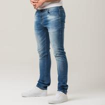 Calça Jeans Masculina Estonada Skinny Zune