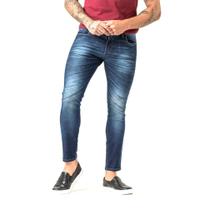 Calça Jeans Masculina Estonada Super Skinny Fit Zune
