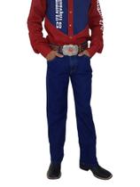 Calça Jeans Masculina Etiqueta de Couro-Os Vaqueiros