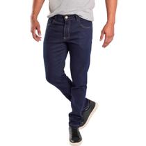 Calça jeans masculina fato - jeans escuro