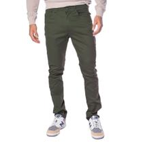 Calça Jeans Masculina Gangster Reta Verde Musgo Calça Jeans Masculina Gangster Reta Verde Musgo