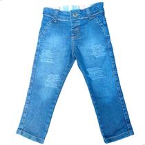 Calça Jeans Masculina Infantil Meninos Com Regulador PREMIUM