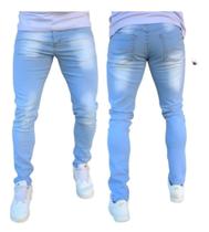 Calça jeans masculina Jeans médio Skinny com Lycra Premium - Emporium black