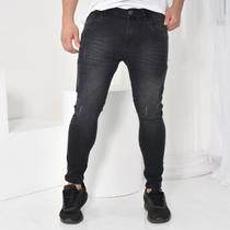 Calça Jeans Masculina Jeans Skinny Com Puído Estilosa Calça Jeans Masculina Jeans Skinny Com Puído Estilosa