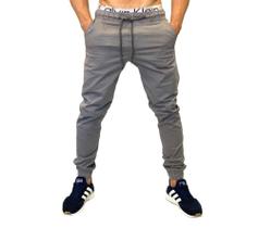 Calça jeans masculina JOGGER calça com elastano premium jeans sarja
