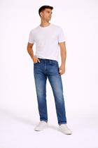 Calça Jeans Masculina Long Size Plus Size Six One Azul Médio Comprimento Extra Calça Jeans Masculina Long Size Plus Size Six One Azul Médio Comprimento Extra