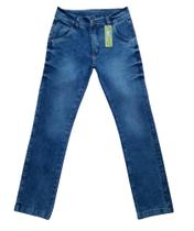Calça Jeans Masculina Meninos Infantil Juvenil Lycra 10 AO 16 (3096)