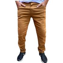 calça jeans masculina ou sarja varias cores com lycra