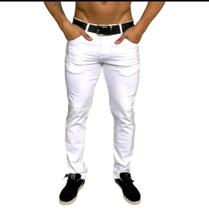 calça jeans masculina ou sarja varias cores com lycra