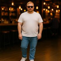 Calça Jeans Masculina Plus Size Grande Tamanho 44 46 48 Básica Reforçada 1093