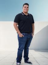 Calça Jeans Masculina Plus Size Tradicional 100%