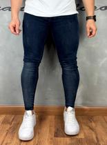 Calça Jeans Masculina Premium Super Skinny Marrom Destroyed