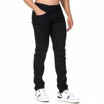 Calça Jeans Masculina Preta Skynni Elastano Slim Lançamento - memorize jeans
