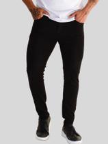 Calça Jeans Masculina Preta Super Skinne Coladinha Casual