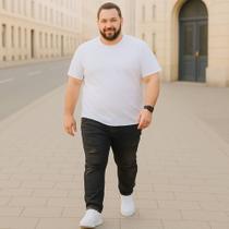 CALÇA JEANS Masculina RASGADA Plus Size Grande Tamanho 44 46 48 Reforçada 1094