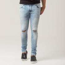 Calça Jeans Masculina Rasgo no Joelho Super Skinny Fit Zune