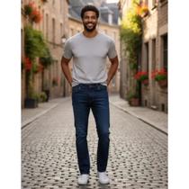 Calça Jeans Masculina Reta Com Elastano Vilejack VMCI0135