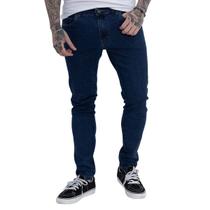Calça Jeans Masculina Skinny Azul Dark Elastano Premium