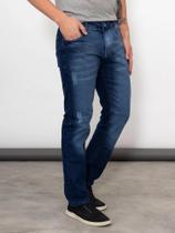Calça Jeans Masculina Skinny Com Detalhes Destroyed Dark Blue Premium Calça Jeans Masculina Skinny Com Detalhes Destroyed Dark Blue Premium