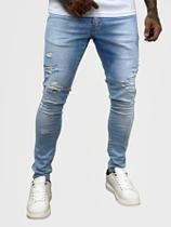 calça jeans masculina skinny com elastano 2024