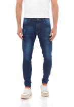 Calça jeans Masculina Skinny Premium Puídos II Fashion - Azul