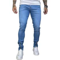 Calça Jeans Masculina Skinny Slim Basica Calca Clara