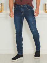 Calça Jeans Masculina Skinny Slim Original com Lycra Elastano Roupas Masculina