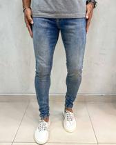Calça jeans masculina skinny work gray - creed jeans