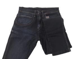 Calça Jeans Masculina Slim Escura Com Elastano