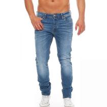 Calça Jeans Masculina Slim Fit Lycra Extra Confort Elastano Cores - WK-66
