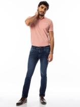 Calça Jeans Masculina Slim Fit Skinny Lemier Premium Lavagem Escura Tendência