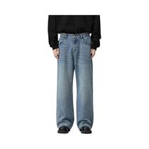 Calça Jeans Masculina Solta - Estilo Hip Hop Retrô com Perna Larga