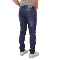 Calça Jeans Masculina Tendência Super Skinny Premium Lavagem Escura