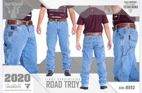 Calça Jeans Masculina Texas Road Carpinteira Road Troy - Tamanho 50