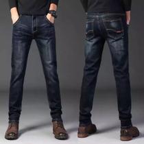 Calça Jeans Masculina Tradicional Casual Moderna Preta