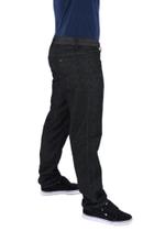 Calça Jeans Masculina Tradicional Plus Size Preto