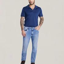 Calça Jeans Masculina Tradicional Slim Max Denim de Elastano