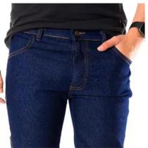 Calça Jeans Masculina Tradicional Trabalho Com Elastano Veste do 36 ao 56