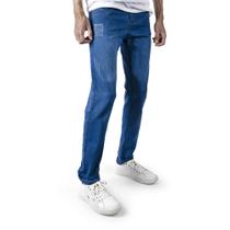 Calça Jeans Masculino Skinny Basica Confortavel Slim Azul Claro