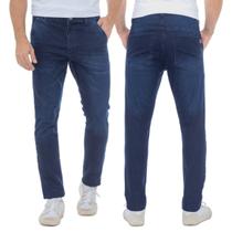 Calça Jeans Masculino Slim Bolso Faca Elastano Estilo e Conforto
