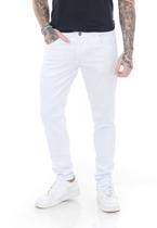 Calça Jeans Mega Skinny Premium White Masculino - Branco - ,