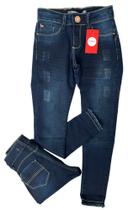 calça jeans menina juvenil feminina com lycra tam 10 12 14 16