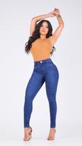 Calça Jeans Miller Skinny Deluxe Azul Empina Bumbum Calça Jeans Miller Skinny Deluxe Azul Empina Bumbum