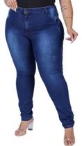 Calca Jeans Moda Plus Size Confortavel Feminina Cós Cintura Alta Com Lycra - NtD Modas