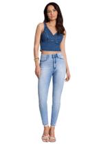 Calça jeans modeladora chapa barriga lunender 20626 Calça jeans modeladora chapa barriga lunender 20626