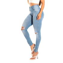 Calça Jeans Modeladora Cós Largo Cigarrete Spaço Vagun - 5836