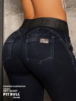 Calça Jeans Modeladora Redutora de Medidas C/Logomania no Cós Pit Bull-64467