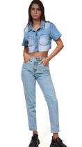 Calça Jeans Modelagem Mom Feminina